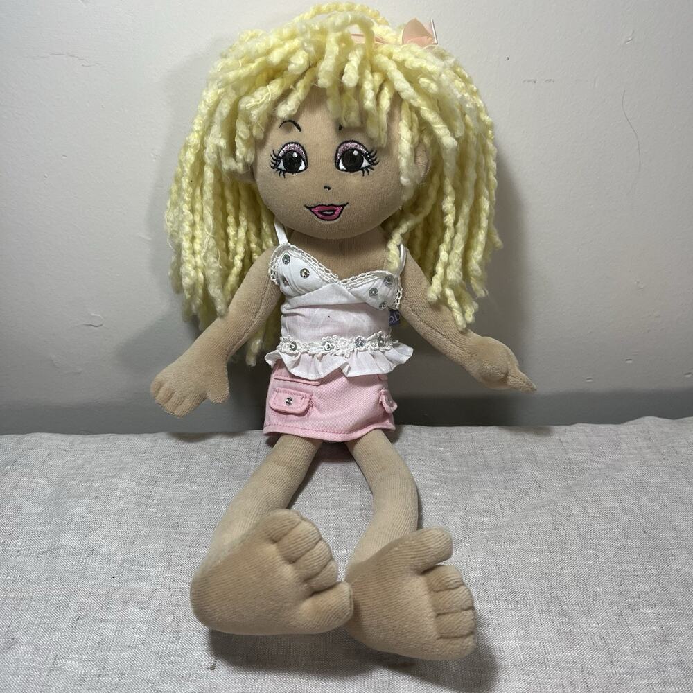 Build A Bear Friends‎ 2B Made Doll Y2K Blonde Hair Brown Eye plush
